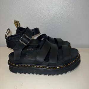 Dr Martens Blaire Hydro Sandals in Black, Size US 8